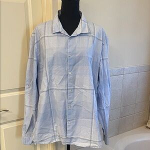 Calvin Klein Men's XXL Blue Checkered Shirt